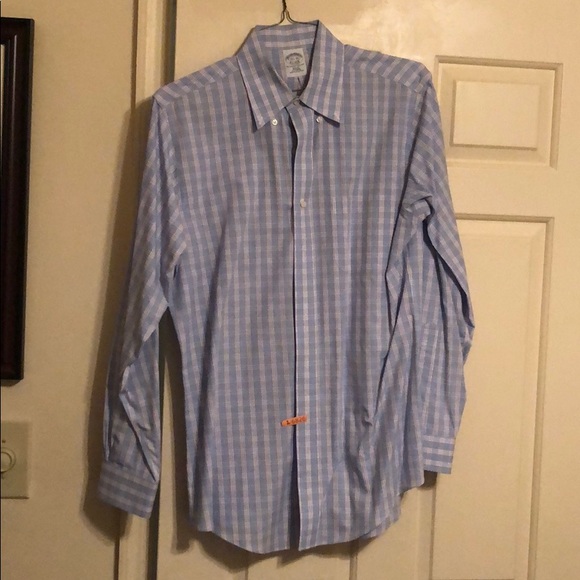 Brooks Brothers Slim Fit blue/red checked shirt - Picture 1 of 2